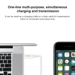 PISEN 2.4A 8 Pin Anti Breaking Fast Charging Cable, 1m USB to 8 Pin - Image 5