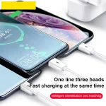 PISEN 3A 3 in 1 Data Cable, 1.2m - Image 3
