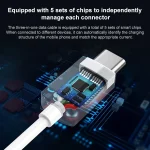 PISEN 3A 3 in 1 Data Cable, 1.2m - Image 6
