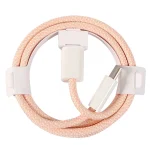 1m USB-C / Type-C to Type-C Macaron Braided Charging Cable - Image 5