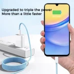 1m USB-C / Type-C to Type-C Macaron Braided Charging Cable - Image 3