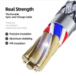 DUZZONA A7 2.4A USB to 8 Pin Charging Data Cable, 1m, 2m - Image 3