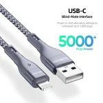DUZZONA A7 2.4A USB to 8 Pin Charging Data Cable, 1m, 2m - Image 4