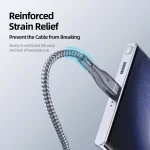 DUZZONA A8 2.4A USB to USB-C/Type-C Charging Data Cable, 1m, 2m - Image 5