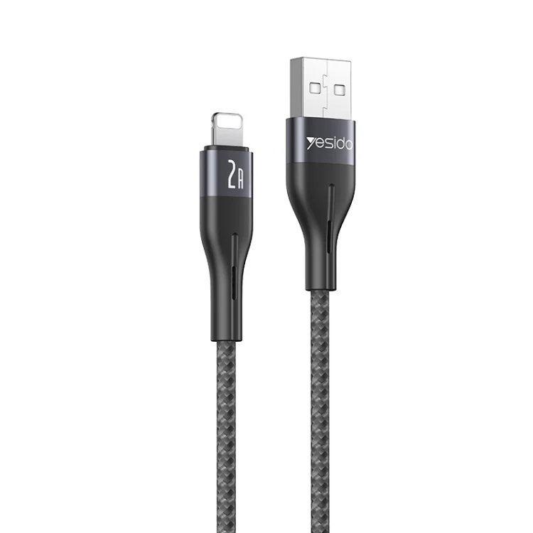Yesido CA121L 2A USB to 8 Pin Fast Charging Data Cable, USB to 8 Pin