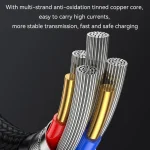 USAMS US-SJ645 U85 1.2m PD100W 6 in 1 Alloy Multifunctional Fast Charging Cable, 1.2m - Image 6