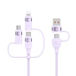 USAMS US-SJ646 U85 2m PD100W 6 in 1 Alloy Multifunctional Fast Charging Cable, 2m