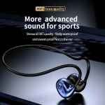 A59 Open Air Conduction Built-in Microphone Wireless Bluetooth Neckband Earphone, A59 - Image 6