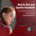 A59 Open Air Conduction Built-in Microphone Wireless Bluetooth Neckband Earphone, A59 - Image 7