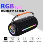 T&G X360 20W RGB Colorful Bluetooth Speaker Portable Outdoor 3D Stereo Speaker, X360 - Image 2