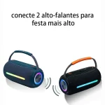 T&G X360 20W RGB Colorful Bluetooth Speaker Portable Outdoor 3D Stereo Speaker, X360 - Image 5
