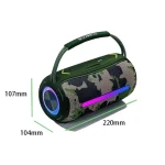 T&G X360 20W RGB Colorful Bluetooth Speaker Portable Outdoor 3D Stereo Speaker, X360 - Image 6
