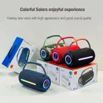 T&G X360 20W RGB Colorful Bluetooth Speaker Portable Outdoor 3D Stereo Speaker, X360 - Image 7