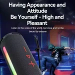 T&G TG374 Portable 3D Stereo Bluetooth Speaker Subwoofer Support FM / TF Card / RGB Light, TG374 - Image 3