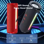 T&G TG374 Portable 3D Stereo Bluetooth Speaker Subwoofer Support FM / TF Card / RGB Light, TG374 - Image 8