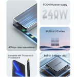 240W 40Gbps USB-C / Type-C Male to USB-C / Type-C Male Flexible Board Data Cable, Type-C Male to Type-C Male Side Bend, Type-C Male to Type-C Male 3D Bend, Type-C Male to Type-C Male Middle Bend - Image 3