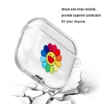 Cartoon Pattern Transparent TPU Earphone Case with Keychain, For Apple AirPods 1/2, For AirPods Pro 3 - Image 4