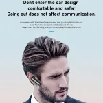 Hileo Hi8 Wireless Single Ear Hook Handsfree Call Noise Reduction In-ear Earphone, Hi8 - Image 7