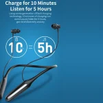 Hileo Hi75 Wireless Bluetooth Hanging Neck In-ear Sports Earphone - Image 10