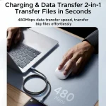 JOYROOM SA32-AC6 Starry Series 100W USB to USB-C / Type-C Fast Charging Data Cable, 100W - Image 8