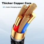 JOYROOM SA32-AC3 Starry Series 3A USB to USB-C / Type-C Fast Charging Data Cable, 3A - Image 5