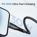 JOYROOM SA32-CL3 Starry Series 30W USB-C / Type-C to 8 Pin Fast Charging Data Cable, USB-C / Type-C to 8 Pin - Image 2