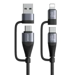 JOYROOM SA37-2T2 60W Multi-Function Series 4 in 1 Fast Charging Data Cable, SA37-2T2