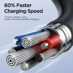 JOYROOM SA38-AC3 3A USB to USB-C / Type-C Coiled Fast Charging Data Cable, USB to USB-C / Type-C - Image 8