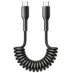 JOYROOM SA38-CC3 60W USB-C / Type-C to USB-C / Type-C Coiled Fast Charging Data Cable, USB-C / Type-C to USB-C / Type-C