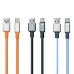 WK WDC-17 6A USB to USB-C/Type-C Silicone Data Cable, Length: 1.2m, USB to Type-C - Image 2