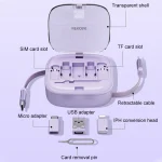 WK WDC-15 Pioneer Series 65W USB-C/Type-C to USB-C/Type-C Multifunctional Telescopic Storage Data Cable, Length: 1m - Image 2