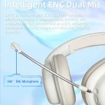 T1 Foldable Phone Audio ENC Noise Reduction Wireless Gaming Headphones with Mic, T1 - Image 4