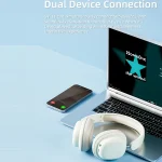 T1 Foldable Phone Audio ENC Noise Reduction Wireless Gaming Headphones with Mic, T1 - Image 5