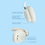 T1 Foldable Phone Audio ENC Noise Reduction Wireless Gaming Headphones with Mic, T1 - Image 7