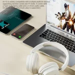 T2 Foldable High Definition Stereo ENC Noise Reduction Wireless Gaming Headphones with Mic, T2 - Image 2