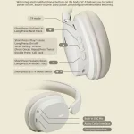 T2 Foldable High Definition Stereo ENC Noise Reduction Wireless Gaming Headphones with Mic, T2 - Image 9