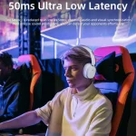 T2 Foldable High Definition Stereo ENC Noise Reduction Wireless Gaming Headphones with Mic, T2 - Image 10