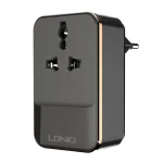 LDNIO SC1205 Universal Conversion Socket + QC3.0 USB + USB Interfaces Multifunction Travel Charger Mobile Phone Charger, EU Plug - Image 2