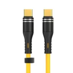 USB-C / Type-C to USB-C / Type-C Liquid Silicone Charging Data Cable, Length: 1.2m, USB-C / Type-C to USB-C / Type-