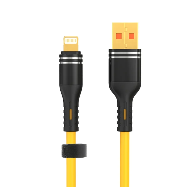 USB to 8 Pin Liquid Silicone Charging Data Cable, Length: 1.2m, USB to 8 Pin