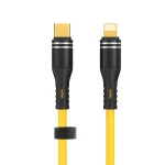 USB-C / Type-C to 8 Pin Liquid Silicone Charging Data Cable, Length: 1.2m, USB-C / Type-C to 8 Pin