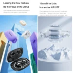 awei T67 Air Conduction TWS Bluetooth Earbuds, T67 Black, T67 White, T67 Purple, T67 Khaki - Image 4