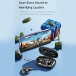 awei T67 Air Conduction TWS Bluetooth Earbuds, T67 Black, T67 White, T67 Purple, T67 Khaki - Image 6