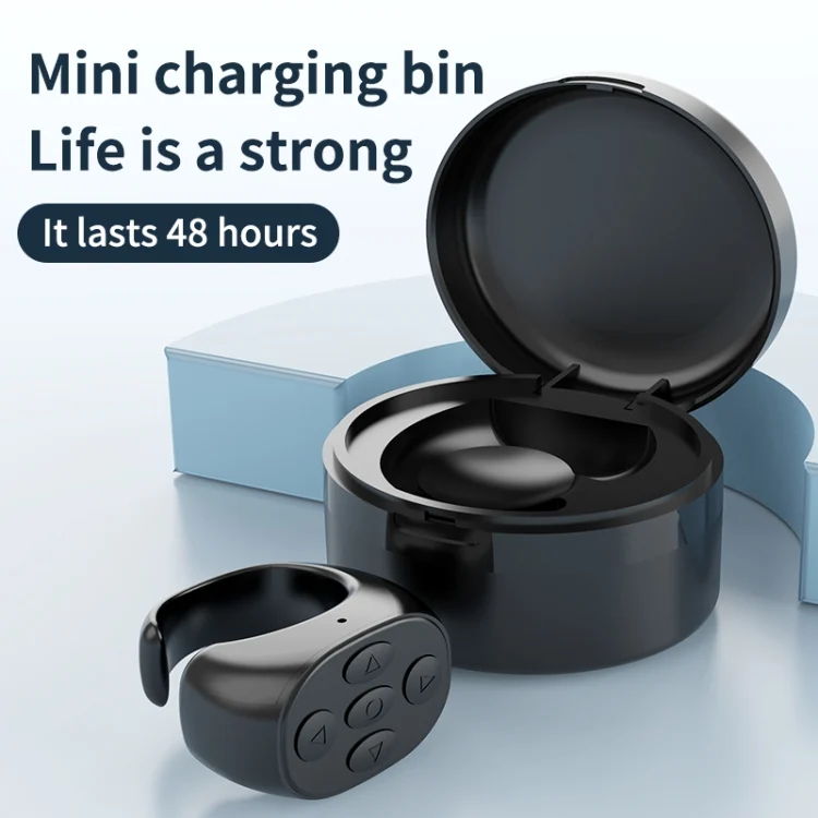 EDA0058658_B4.webp JX-05S 5-button Bluetooth Remote Control Cellphone Smart Ring Remote Control with Charging Case, JX-05S - Image 5