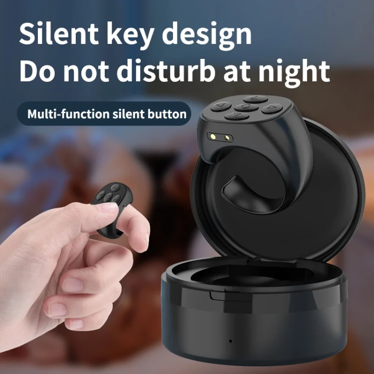 EDA0058658_B6.webp JX-05S 5-button Bluetooth Remote Control Cellphone Smart Ring Remote Control with Charging Case, JX-05S - Image 7