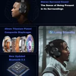 AWEI A997BL Wireless Bluetooth Stereo Headset, A997BL - Image 3