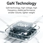 USAMS US-CC209 SMF Series PD35W 8 Pin + Type-C Dual Port GaN Fast Charger, EU Plug - Image 3