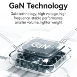 USAMS US-CC210 SMF Series PD35W 8 Pin + Type-C Dual Port GaN Fast Charger, US Plug - Image 3