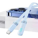 USAMS US-SJ652 PD 30W USB-C/Type-C to 8 Pin Aluminum Alloy Digital Display Fast Charging Elbow Data Cable, Length: 1.2m, US-SJ652 - Image 3