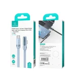 USAMS US-SJ653 PD 100W USB-C/Type-C to USB-C/Type-C Aluminum Alloy Digital Display Fast Charging Elbow Data Cable, Length: 1.2m, US-SJ653 - Image 7
